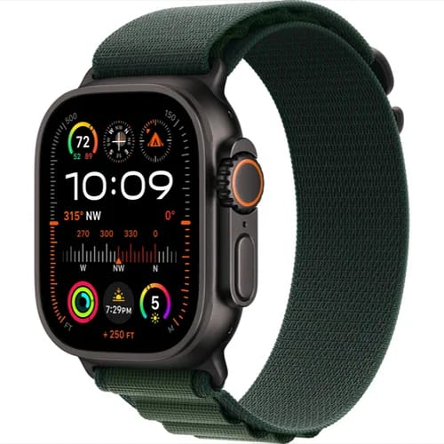 Apple Watch Ultra 2 (2024) 49mm Black Titanium Case with Alpine Loop