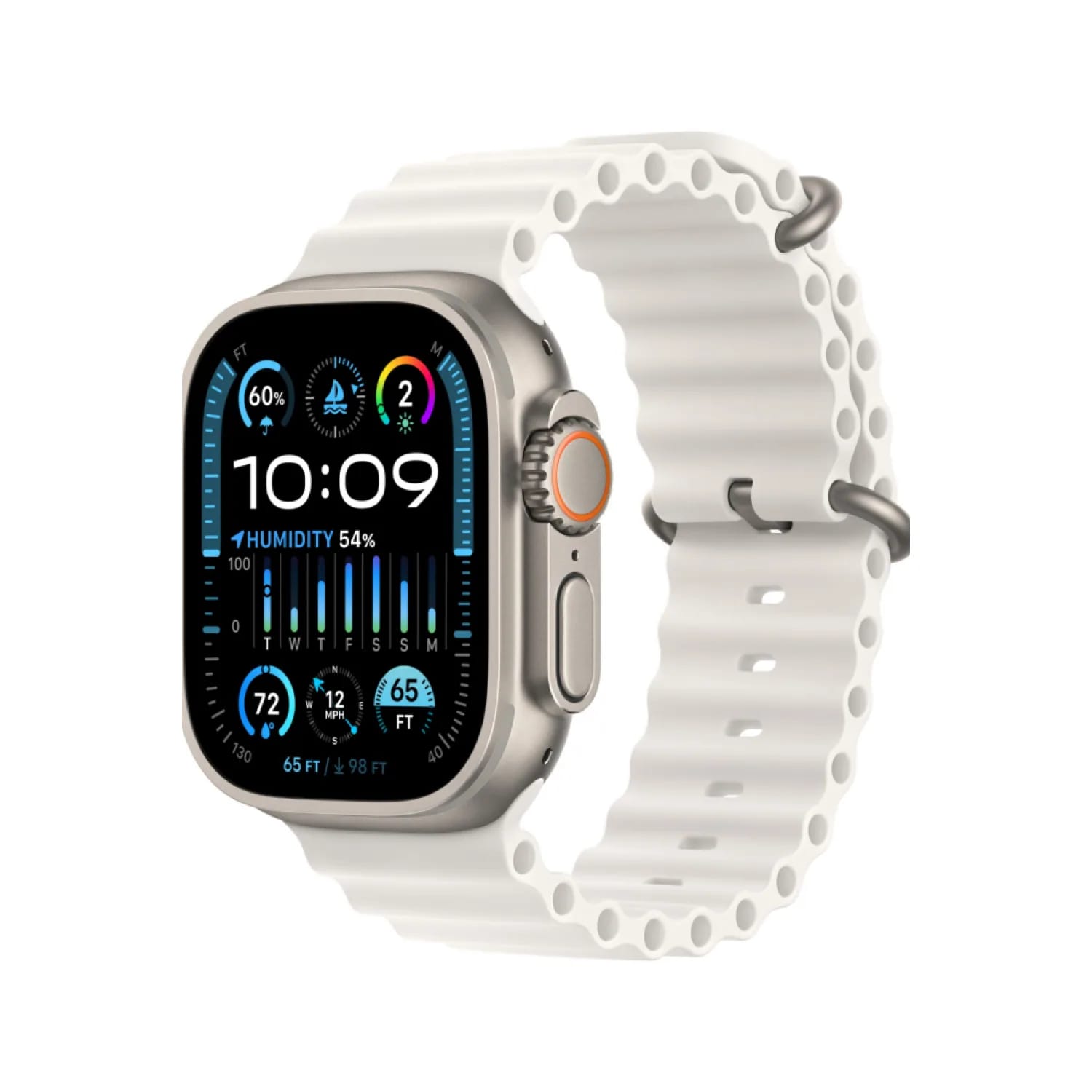 Apple Watch Ultra 2 (2023) 49mm Titanium Case with Ocean Band